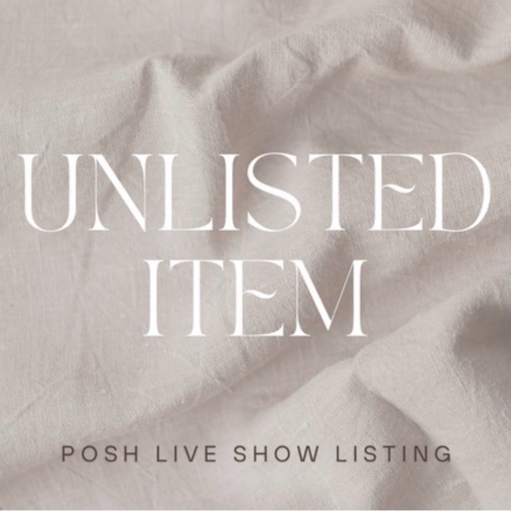 Unlisted Items for Live Posh Show